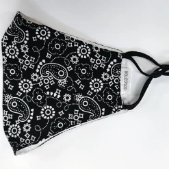 JEANS Kasvosuojat>Kasvosuoja puuvillainen säädettävä paisley/musta