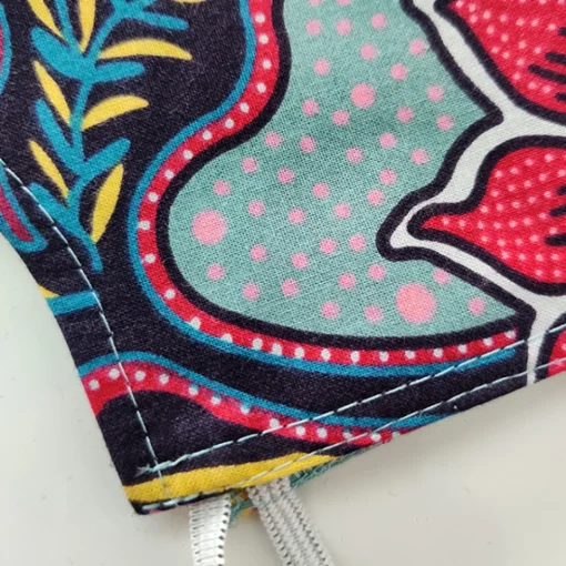 JEANS Kasvosuojat>Kasvosuoja puuvillainen turkoosi/kuvioitu