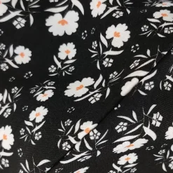 JEANS Kasvosuojat>Kasvosuoja puuvillainen valkoiset pikkukukat musta