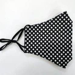 JEANS Kasvosuojat>Kasvosuoja säädettävä polka/musta