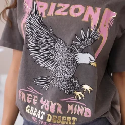 JEANS Lyhythihaiset Paidat Ja Topit>Kesi Arizona printtipaita taupe