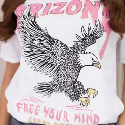 JEANS Lyhythihaiset Paidat Ja Topit></noscript>Kesi Arizona printtipaita valkoinen