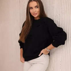 JEANS Pitkähihaiset Paidat>Kesi Banto collegepaita musta