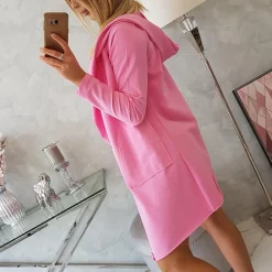 JEANS Takit>Kesi Base trikootakki hupulla pinkki