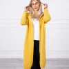 JEANS Neuleet>Kesi Basic neuletakki hupulla mustard