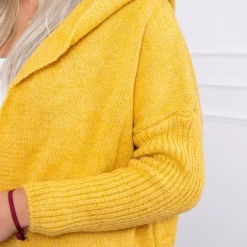 JEANS Neuleet></noscript>Kesi Basic neuletakki hupulla mustard