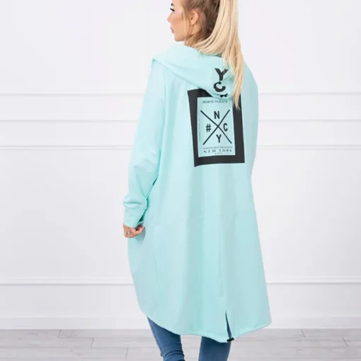 JEANS Takit | Plus!>Kesi Believe trikootakki hupulla aqua