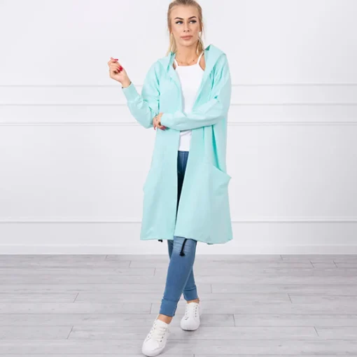 JEANS Takit | Plus!>Kesi Believe trikootakki hupulla aqua
