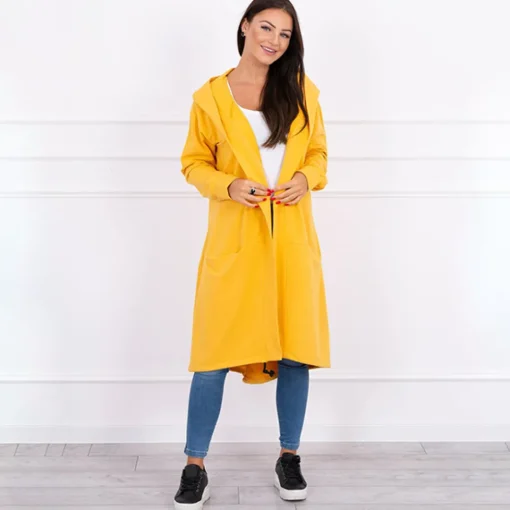 JEANS Takit | Plus!>Kesi Believe trikootakki hupulla mustard