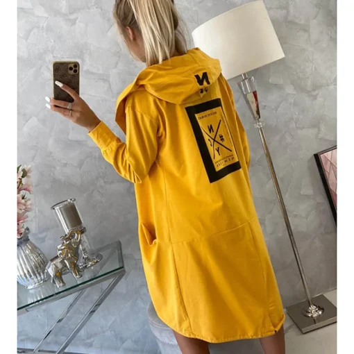 JEANS Takit | Plus!>Kesi Believe trikootakki hupulla mustard