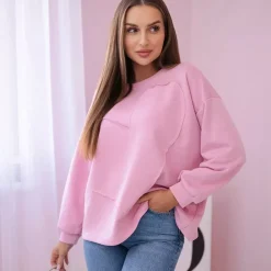 JEANS Pitkähihaiset Paidat>Kesi Big Heart collegepaita pinkki