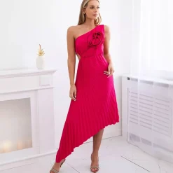 JEANS Midimekot>Kesi Carlie juhlamekko fuksia