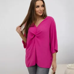 JEANS Lyhythihaiset Paidat Ja Topit>Kesi Catrina solmupaita fuksia