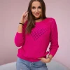 JEANS Neuleet>Kesi Decorative neulepaita fuksia