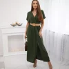 JEANS Maksimekot>Kesi Deena mekko vyöllä khaki