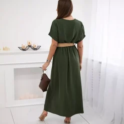 JEANS Maksimekot></noscript>Kesi Deena mekko vyöllä khaki
