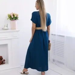 JEANS Maksimekot>Kesi Deena mekko vyöllä mariini