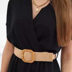 JEANS Maksimekot></noscript>Kesi Deena mekko vyöllä musta