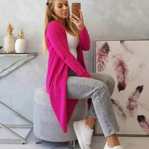 JEANS Neuleet>Kesi Donna neuletakki fuksia