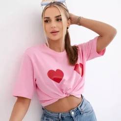JEANS Lyhythihaiset Paidat Ja Topit>Kesi Emilie t-paita baby pink