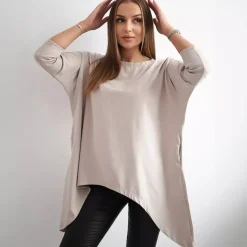 JEANS Tunikat>Kesi Ida epäsymmetrinen tunika vaalea beige