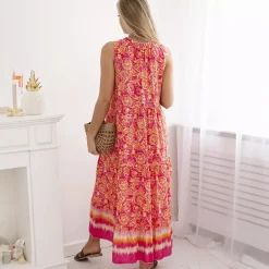 JEANS Maksimekot | Midimekot></noscript>Kesi Jayla viskoosinen kukkamekko fuksia