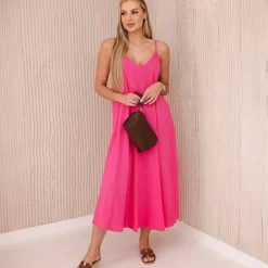 JEANS Midimekot | Minimekot>Kesi Joanna puuvillamekko pinkki
