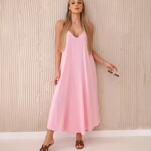 JEANS Midimekot | Minimekot>Kesi Joanna puuvillamekko baby pink