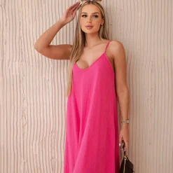 JEANS Midimekot | Minimekot>Kesi Joanna puuvillamekko pinkki