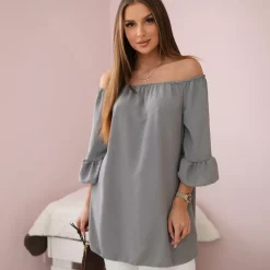 JEANS Lyhythihaiset Paidat Ja Topit>Kesi Kiira Spanish paita harmaa