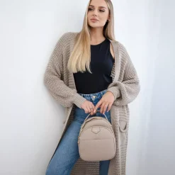 JEANS Neuleet>Kesi Laura neuletakki taskuilla vaaleanruskea