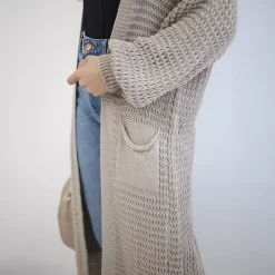 JEANS Neuleet></noscript>Kesi Laura neuletakki taskuilla vaaleanruskea