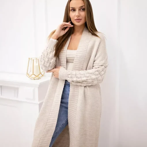JEANS Neuleet | Plus!>Kesi Longy neuletakki vaalea beige