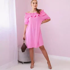 JEANS Minimekot>Kesi Lynet Spanish mekko baby pink