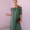 JEANS Minimekot>Kesi Lynet Spanish mekko khaki