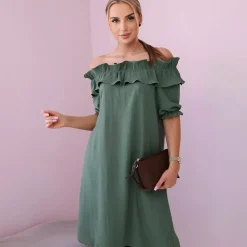JEANS Minimekot>Kesi Lynet Spanish mekko khaki