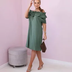 JEANS Minimekot>Kesi Lynet Spanish mekko khaki