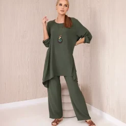 JEANS Tunikat | Housut>Kesi Lynne tunika ja housut - setti army