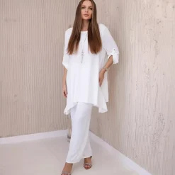 JEANS Tunikat | Housut>Kesi Lynne tunika ja housut - setti valkoinen