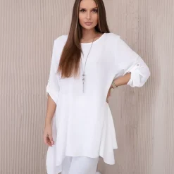 JEANS Tunikat | Housut></noscript>Kesi Lynne tunika ja housut - setti valkoinen