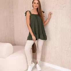 JEANS Lyhythihaiset Paidat Ja Topit>Kesi Madison toppi khaki