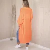 JEANS Neuleet>Kesi Maya neuletakki taskuilla neonoranssi