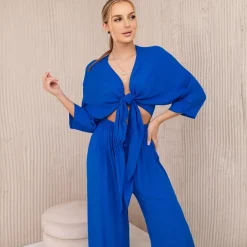JEANS Lyhythihaiset Paidat Ja Topit | Housut>Kesi Minnie paita ja housut - setti sininen