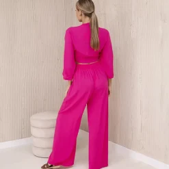 JEANS Lyhythihaiset Paidat Ja Topit | Housut></noscript>Kesi Minnie paita ja housut - setti fuksia