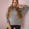 JEANS Neuleet>Kesi Natte neulepaita harmaa