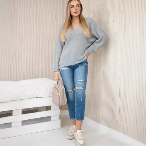 JEANS Neuleet>Kesi Nette neulepaita harmaa