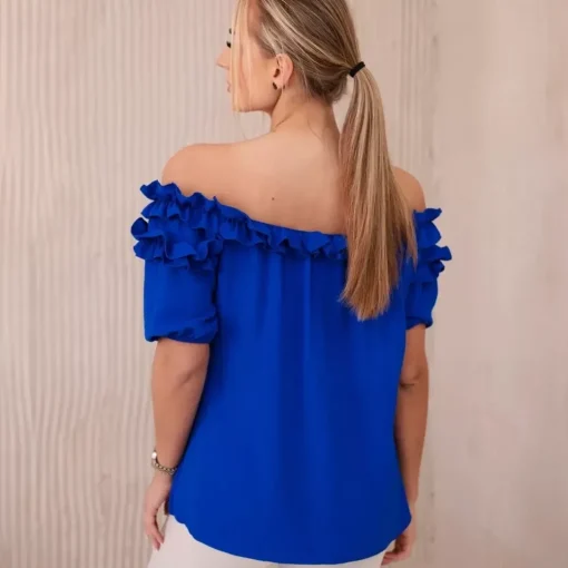 JEANS Lyhythihaiset Paidat Ja Topit>Kesi Nicole Spanish paita sininen