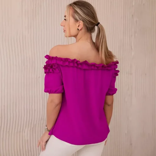 JEANS Lyhythihaiset Paidat Ja Topit>Kesi Nicole Spanish paita magenta