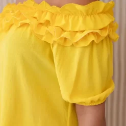 JEANS Lyhythihaiset Paidat Ja Topit></noscript>Kesi Nicole Spanish paita keltainen