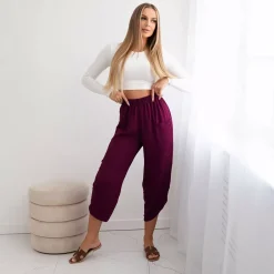 JEANS Housut>Kesi Nikki haaremihousut luumu
